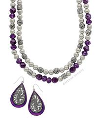 Necklace Delilah and Lilac Earing 202//257